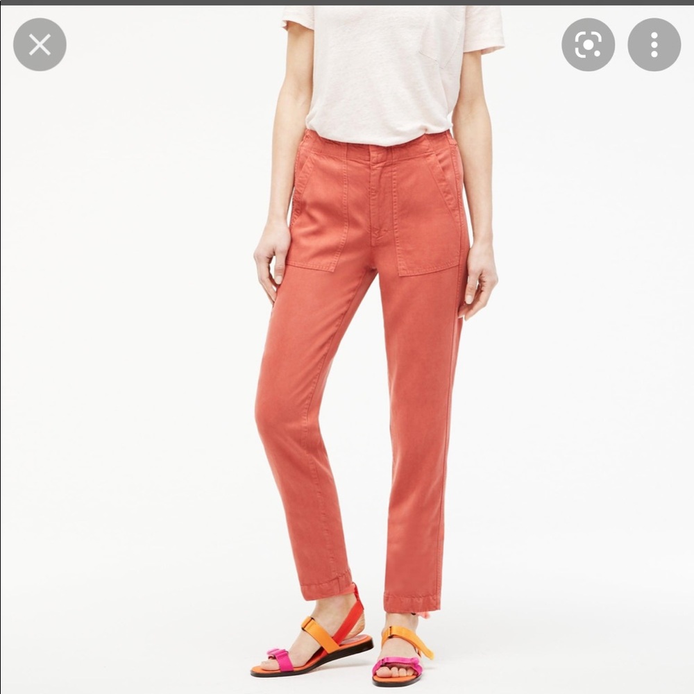 EUC JCREW zip-up seaside pants SZ 4